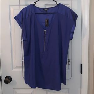 NWT Zippered Express Blouse